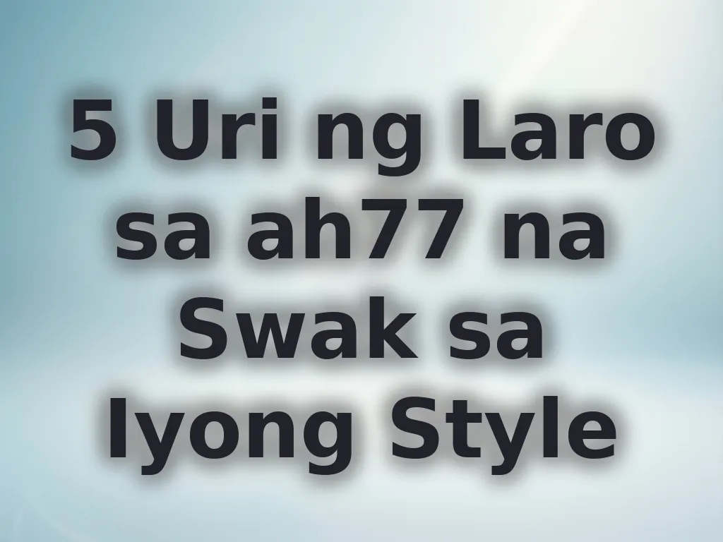 Gabay sa pagpili ng laro